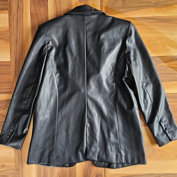 Faux Leather Black Jacket - Picture 2 of 5
